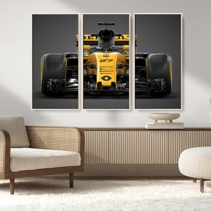62882-MGV-CV-36X24-Renault F1 Racing Car Print - High-Performance Formula 1 Motorsport Wall Art, Perfect Gift for Racing Fans and Car Enthusiasts