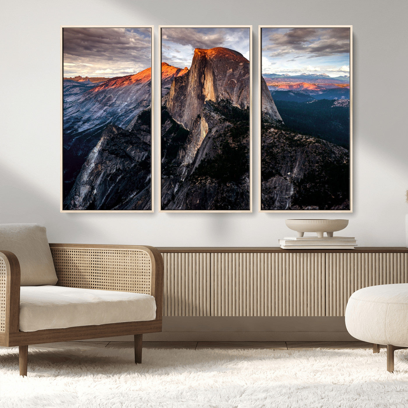 31332-MGV-CV-36X24-Mountain Landscape Wall Art – Majestic Sunset Rock Formation Canvas Print, Nature Scenic Decor for Living Room, Office, Cabin or