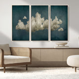 18162-MGV-CV-36X24-Ethereal Cloud Wall Art – Panoramic Sky Canvas Print, Dreamy Atmospheric Decor for Bedroom, Living Room or Office