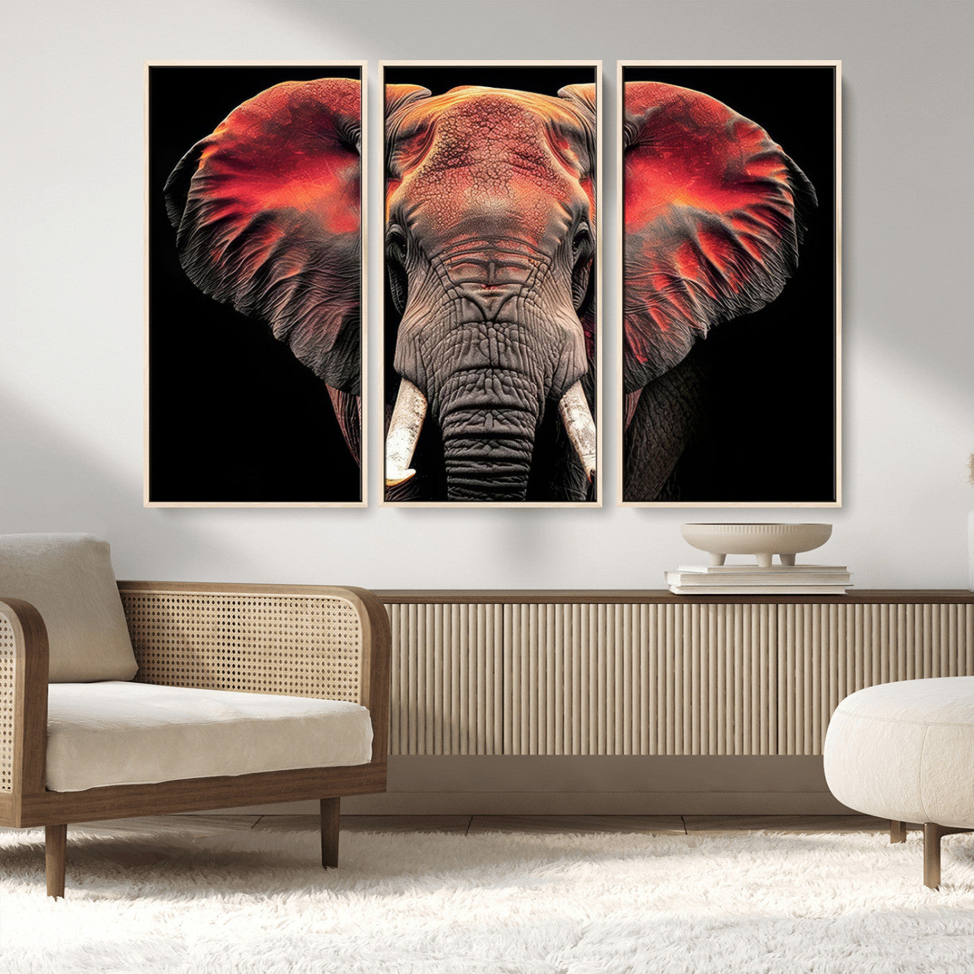 54719-MGV-CV-36X24-Elephant Wall Art – Majestic African Elephant Canvas Print, Wildlife Safari Animal Decor for Living Room, Bedroom, Office or Man