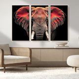 54719-MGV-CV-36X24-Elephant Wall Art – Majestic African Elephant Canvas Print, Wildlife Safari Animal Decor for Living Room, Bedroom, Office or Man