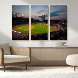 17415-MGV-CV-36X24-Philadelphia Phillies Stadium Wall Art Canvas Print, Framed Citizens Bank Park Art Picture Print, Phillies Stadium Field Perfect