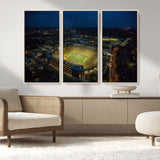 52519-MGV-CV-36X24-Michigan Football Stadium Wall Art Canvas Print, Framed Michigan Stadium Art Picture Print, Michigan Wolverines Field Perfect
