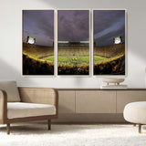 72404-MGV-CV-36X24-Michigan Wolverine Stadium Wall Art Canvas Print, Framed Michigan Stadium Art Picture Print, Football Stadium Perfect Sport Room