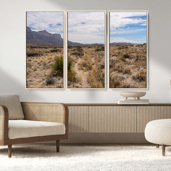 21606563-MGV-CV-36X24-Desert Mountain Wall Art – Southwest Landscape Photography Canvas Print, Rustic Nature Artwork Scenic Western Decor for Living