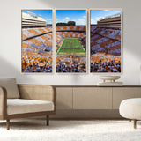 77097951-MGV-FC-48X32-3P_Natural-Neyland Stadium Wall Art – Panoramic Tennessee Volunteers Football Field Canvas Print, Game Day Decor for Office, Man Cave, Living