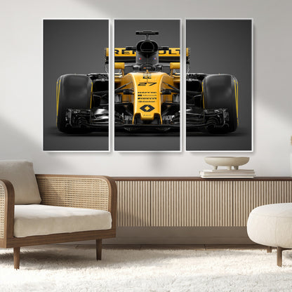 62882-MGV-CV-36X24-Renault F1 Racing Car Print - High-Performance Formula 1 Motorsport Wall Art, Perfect Gift for Racing Fans and Car Enthusiasts