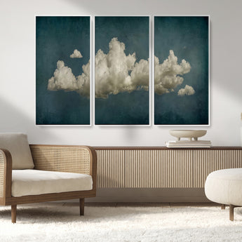 18162-MGV-CV-36X24-Ethereal Cloud Wall Art – Panoramic Sky Canvas Print, Dreamy Atmospheric Decor for Bedroom, Living Room or Office