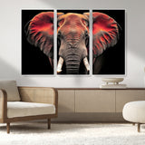 54719-MGV-CV-36X24-Elephant Wall Art – Majestic African Elephant Canvas Print, Wildlife Safari Animal Decor for Living Room, Bedroom, Office or Man