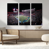 46899-MGV-CV-36X24-Ben Hill Griffin Stadium Wall Art Canvas Print, Framed Football Stadium Art Picture Print, Florida Football Stadium Perfect Sport