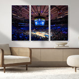 20491-MGV-CV-36X24-Madison Square Garden Wall Art Canvas Print, Framed New York Stadium Art Picture Print, MSG Stadium Perfect Sport Room Decor