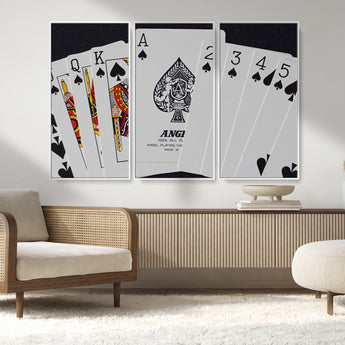 56787-MGV-CV-36X24-Playing Cards – Classic Poker Deck with Spades, Standard Size Durable Casino Quality Card Set for Magic Tricks, Blackjack, Bridge,