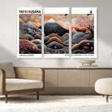 63125329-MGV-CV-36X24-Japanese Mt Fuji Wall Art – Surreal Ukiyo e Style Cherry Blossom Poster, Swirling Cloud Landscape Print, Modern Oriental Asian