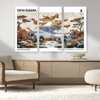 80111817-MGV-CV-36X24-Japanese Landscape Wall Art – Mount Fuji Autumn Canvas Print, Asian Inspired Nature Decor for Living Room, Bedroom, Office or