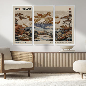 11778299-MGV-CV-36X24-Japanese Landscape Wall Art – Mount Fuji Canvas Print, Asian Inspired Nature Decor for Living Room, Bedroom, Office or Studio