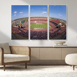 29492070-MGV-CV-36X24-William Brice Stadium Canvas Wall Art – Football Game, Stadium Crowd, Fans, Energy, Team Spirit, Daytime Outdoor Event Print for