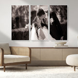 CSTM6030-MGV-FC-48X32-3P_White-Custom Wedding Photo Print - Custom Wall Art Picture Print, Create Your Own Photo Canvas Print