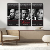 45112-MGV-CV-36X24-Black Icons Wall Art Canvas Print, Framed Thinker Art Picture Print, Motivational Quote Perfect Cultural Modern Decor Artwork