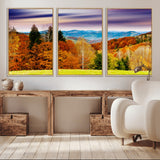 58007-MGV-CV-36X24-Autumn Mountain Landscape Wall Art – Stunning Fall Forest Canvas Print, Cozy Nature Decor for Home or Office