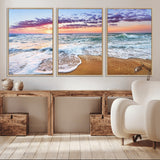 44120-MGV-CV-36X24-Ocean Sunset Wall Art – Beach Landscape Canvas Print, Serene Coastal Decor for Living Room, Office or Bedroom