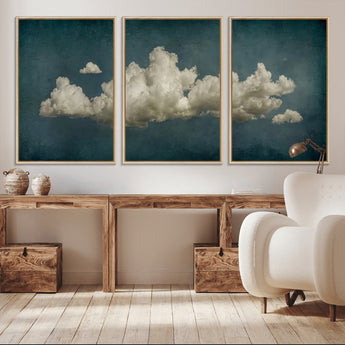 18162-MGV-CV-36X24-Ethereal Cloud Wall Art – Panoramic Sky Canvas Print, Dreamy Atmospheric Decor for Bedroom, Living Room or Office