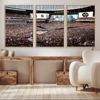 38616413-MGV-CV-36X24-Chicago Dome Stadium Wall Art – Futuristic Basketball Final Four Arena Canvas Print, Modern Sports Fan Decor for Man Cave or