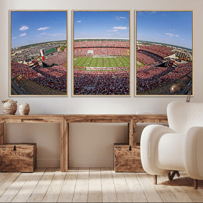 29492070-MGV-CV-36X24-William Brice Stadium Canvas Wall Art – Football Game, Stadium Crowd, Fans, Energy, Team Spirit, Daytime Outdoor Event Print for