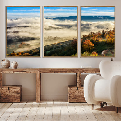 21551192-MGV-CV-36X24-Landscape Wall Art – Autumn Mountain View Canvas Print, Scenic Nature Photography Decor for Bedroom, Living Room, Office, Cabin or