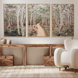 24760563-MGV-CV-36X24-Forest Wall Art – Tranquil Woodland Path Canvas Print, Scenic Nature Photography Decor for Bedroom, Living Room, Office, Cabin or