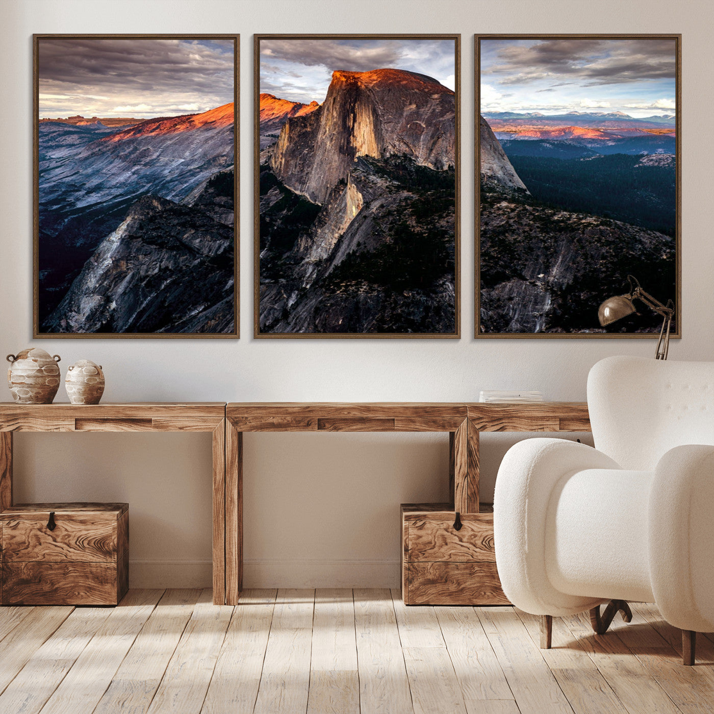 31332-MGV-CV-36X24-Mountain Landscape Wall Art – Majestic Sunset Rock Formation Canvas Print, Nature Scenic Decor for Living Room, Office, Cabin or