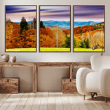 58007-MGV-CV-36X24-Autumn Mountain Landscape Wall Art – Stunning Fall Forest Canvas Print, Cozy Nature Decor for Home or Office