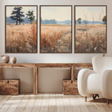 98822-MGV-CV-36X24-Autumn Meadow Wall Art – Tranquil Grassland Landscape Canvas Print, Rustic Country Decor for Living Room, Bedroom or Farmhouse