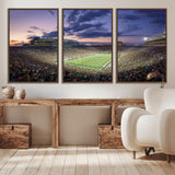 50825-MGV-CV-36X24-Notre Dame Stadium Wall Art Canvas Print, Framed Indiana Stadium Art Picture Print, Football Stadium Perfect Sports Room Decor
