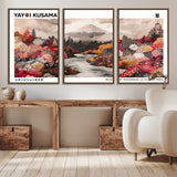 32352074-MGV-CV-36X24-Japanese Landscape Wall Art – Mount Fuji River Canvas Print, Modern Asian Inspired Nature Decor for Living Room, Bedroom, Office