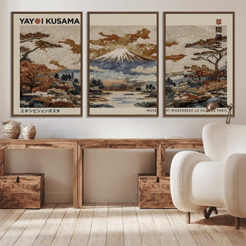 11778299-MGV-CV-36X24-Japanese Landscape Wall Art – Mount Fuji Canvas Print, Asian Inspired Nature Decor for Living Room, Bedroom, Office or Studio