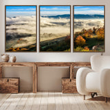 21551192-MGV-CV-36X24-Landscape Wall Art – Autumn Mountain View Canvas Print, Scenic Nature Photography Decor for Bedroom, Living Room, Office, Cabin or