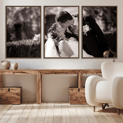 CSTM6030-MGV-CV-36X24-Custom Wedding Photo Print - Custom Wall Art Picture Print, Create Your Own Photo Canvas Print