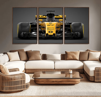 62882-MGV-CV-36X24-Renault F1 Racing Car Print - High-Performance Formula 1 Motorsport Wall Art, Perfect Gift for Racing Fans and Car Enthusiasts