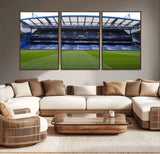 59508-MGV-CV-36X24-Chelsea Stadium Wall Art – Stamford Bridge Football Arena Canvas Print, Iconic Soccer Artwork for Living Room, Office, Game Room