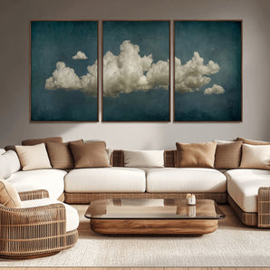 18162-MGV-CV-36X24-Ethereal Cloud Wall Art – Panoramic Sky Canvas Print, Dreamy Atmospheric Decor for Bedroom, Living Room or Office