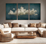 18162-MGV-CV-36X24-Ethereal Cloud Wall Art – Panoramic Sky Canvas Print, Dreamy Atmospheric Decor for Bedroom, Living Room or Office