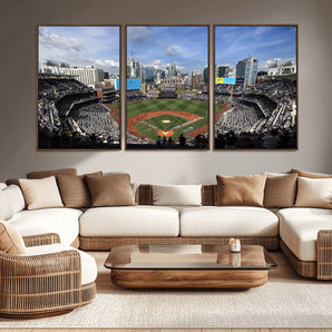 87122-MGV-CV-36X24-Petco Park Field Wall Art Canvas Print, Framed San Diego Stadium Art Picture Print, Petco Park Stadium Perfect Sport Room Decor