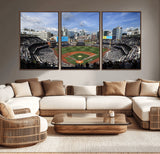87122-MGV-CV-36X24-Petco Park Field Wall Art Canvas Print, Framed San Diego Stadium Art Picture Print, Petco Park Stadium Perfect Sport Room Decor
