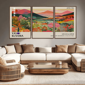 74014-MGV-CV-36X24-Vibrant Mountain Valley Wall Art – Panoramic Landscape Canvas Print, Colorful Botanical Nature Scene for Living Room, Bedroom,