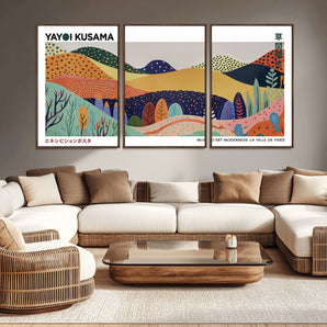 59079-MGV-CV-36X24-Abstract Mountain Hills Wall Art – Colorful Landscape Canvas Print, Modern Boho Nature Decor for Bedroom, Office or Living Room