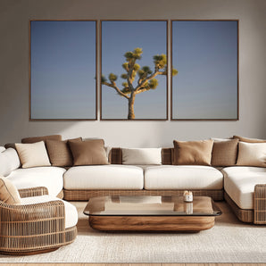 54552043-MGV-CV-36X24-Joshua Tree Art Wall Art Canvas Print, Framed Desert Landscape Art Picture Print, Southwestern Nature Perfect Southwestern Boho