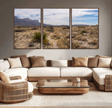 21606563-MGV-CV-36X24-Desert Mountain Wall Art – Southwest Landscape Photography Canvas Print, Rustic Nature Artwork Scenic Western Decor for Living