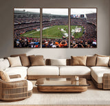18347149-MGV-CV-36X24-Soldier Field Wall Art – Chicago Bears Football Stadium Canvas Print, Game Day Sports Decor for Man Cave, Bar, Office, or Living