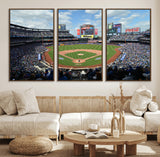 22910-MGV-CV-36X24-City Field Stadium Wall Art Canvas Print, Framed New York Stadium Art Picture Print, City Field Perfect Sport Room Decor Artwork