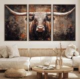 42732393-MGV-FC-60X30-3P_Walnut-Venice Canal Wall Art – Rustic Italian Architecture Canvas Print, Scenic Europe Travel Decor for Living Room, Office, Bedroom